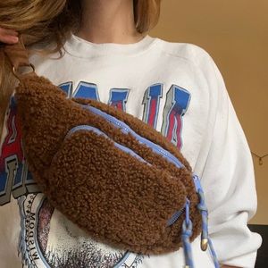 Anthropologie Annie Sherpa Belt Bag